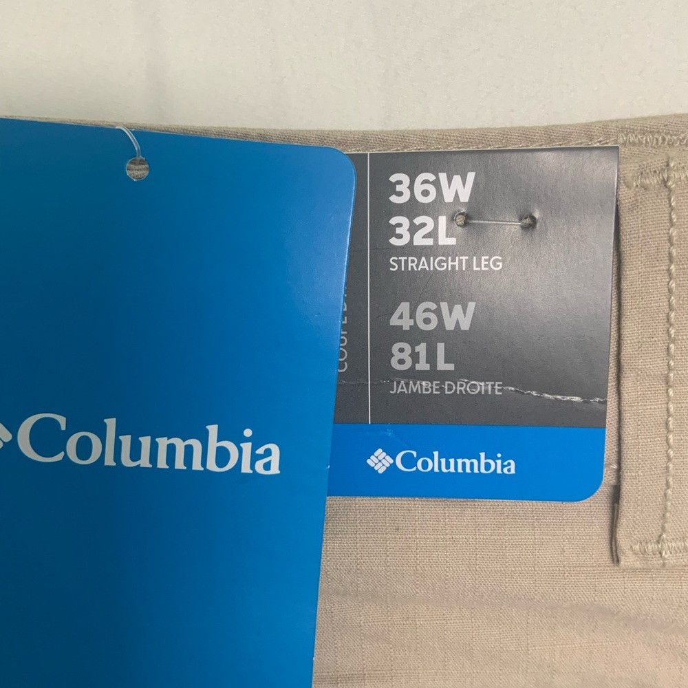 Columbia Men's pants active fit straight leg 36wx32w new - Picture 2 of 7